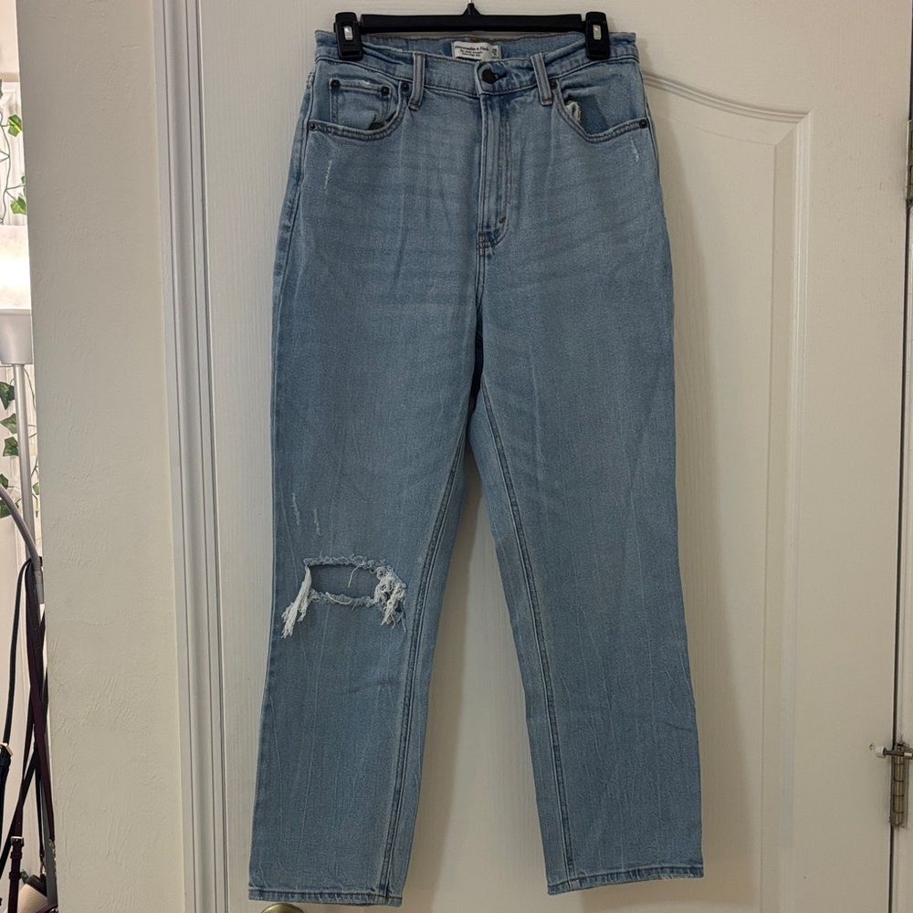 Abercrombie & Fitch Light Blue Straight Leg Jeans